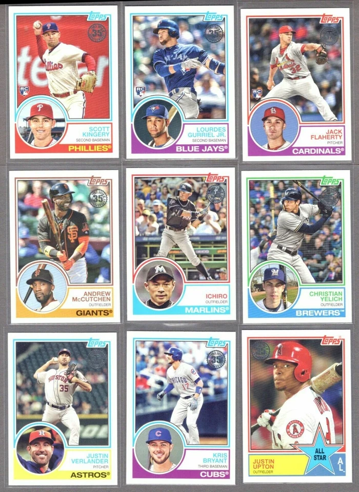 2018 TOPPS INSERTS - 1983 RETRO  - SERIES 1,2 & UPDATE - WHO DO YOU NEED!! - Image 1 of 1