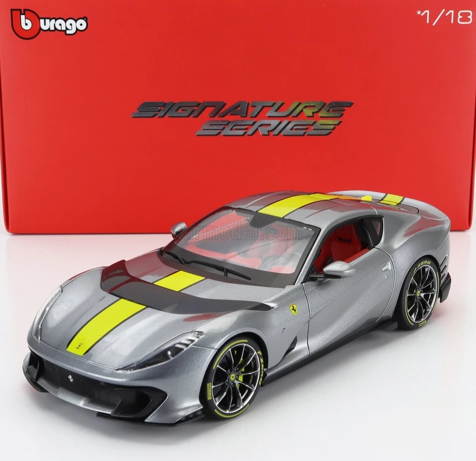 Burago BBurago Signature Ferrari 812 Competizione Mét. Gris 2021 1/18 18-01647