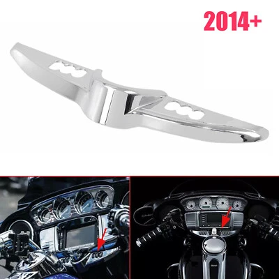 Chrome Switch Panel Accent Cover For Harley Touring Street Tri Glide 2014-2023 Foto 1 de 4