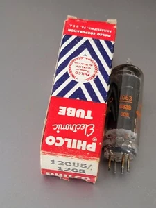 Philco NOS 12CU5/12C5 Black Plate Vakuumröhre garantiert - Bild 1 von 1