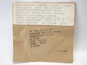 GE 0193A4434221 OEM-O-Ring für Outdoor Airblast Leitungsschutzschalter ATB-550-2Y T82 - Bild 1 von 2