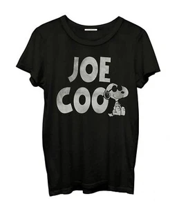 Juniors Charcoal Junk Food Comic Show Peanuts Snoopy Joe Cosplay Cool T-Shirt - Picture 1 of 1