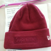 RARE Supreme New Era Box Double Logo 