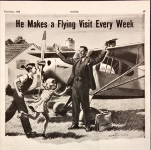 1945 Aeronca America's Personal Plane Traveling Salesman by Air Vintage Print Ad - Picture 1 of 7