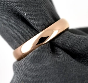 Modern Tiffany & Co. 18K Gold Wedding Band Ring 4.5mm Size 10 1/2 - Picture 1 of 9