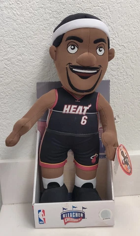 LeBron James Miami Heat 14" Plush Figure Bleacher Creatures NBA 2011 NEW MIB Cover