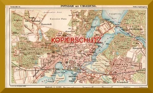 Potsdam mit Umgebung +Stadtplan von 1914+ Neu-Babelsberg, Bornstedt, Nowawes - Bild 1 von 3