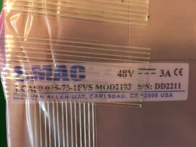 LCA50-025-75-1FVS model 2193 SMAC linear actuator Foto 1 de 3