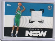Josh Howard 2007-08 Topps Generation Now Jersey Relic Dallas Mavericks