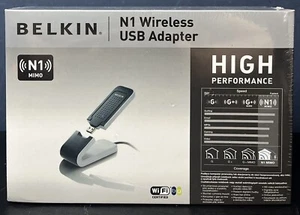 Belkin N1 Adattatore USB Wireless Connessione di Rete Casa - Foto 1 di 1