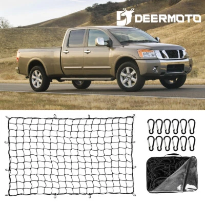 Organizador elástico de almacenamiento de red de carga para camioneta Nissan 4'X6' para camioneta Nissan Foto 1 de 4