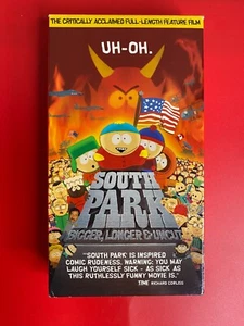 SOUTH PARK Bigger Longer Uncut VHS 1999 Classic Animated Comedy CARTMAN KENNY - Picture 1 of 6