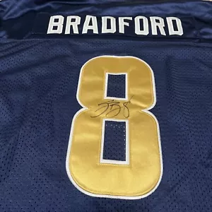 NFL REEBOK AUTOGRAPH BACK Rams Sam Bradford #8 Football Jersey Mens Size 52 - Picture 1 of 5