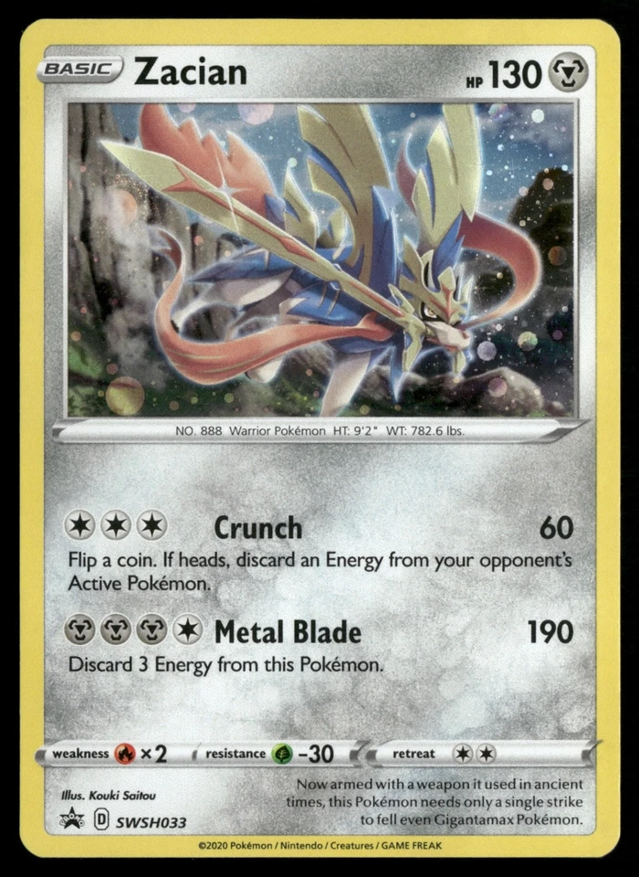 Zacian - SWSH033 SWSH: Sword & Shield Promo Cards Pokemon TCG - Image 1 of 2