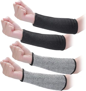 2 pares de protectores de mangas de brazo resistentes a cortes para piel fina - Bild 1 von 8