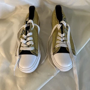 Foco NFL New Orleans Saints Damen-Sneaker goldfarben Glitzer Größe 10 - Bild 1 von 9