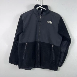The North Face Denali Jacket Boys XL/TG Black Fleece Mock Collar Full Zip ✅ - Imagen 1 de 6