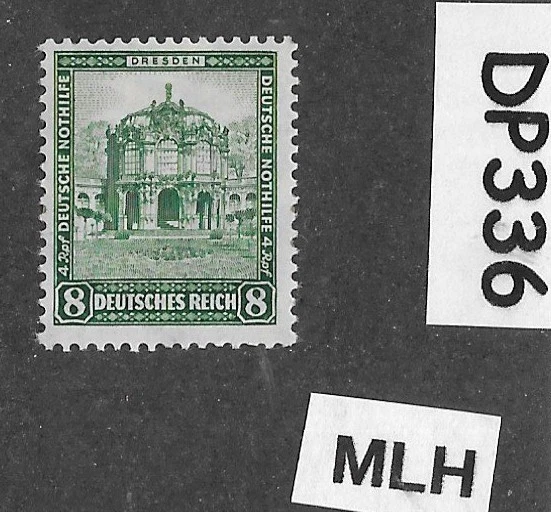 MLH stamp 1931   Zwinger at Dresden  Sc B38 Third Reich era Germany   #DP336 - Image 1 of 1