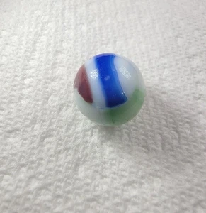 Vintage Marble King Tri-Color Rainbow .66 Inches Very Good Condition - Picture 1 of 10