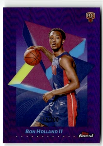 2025 Topps Finest NBA No. 31 Ron Holland Rookie Purple Refractor 118/200 - Bild 1 von 2