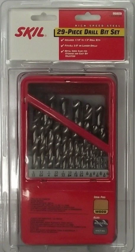 Skil 96029 29 Piece 1/16" to 1/2" Twist High Speed Steel Drill Set - Image 1 of 1