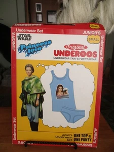 NUEVO Conjunto de Ropa Interior PEQUEÑA Caja Vintage Star Wars Undereroos Princesa Leia Junior - Imagen 1 de 1