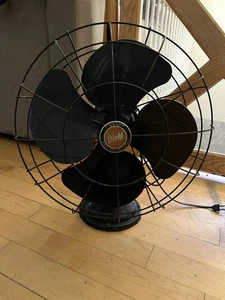 Vtg. Diehl No. L 16912, 16" Fan Blade Oscillating Fan Working - Picture 1 of 5