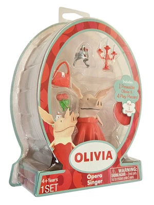 JUEGO DE FIGURAS DE CANTANTE DE ÓPERA OLIVIA CERDO MOSC NICKELODEON SPIN MASTER 3" 2011 PAQUETE DMG Foto 1 de 4