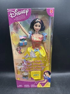 Disney Princess Party Schneewittchen Puppe mit 5 Zubehörteilen - Ausgabe 2002 Neu - Bild 1 von 8