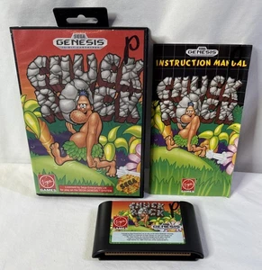 Chuck Rock (Sega Genesis, 1991) Completo En Caja - Probado - Auténtico - Imagen 1 de 7