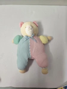 Vintage 80er Eden Pastell Thermo Waffelmuster Teddybär Stofftier Plüsch *LESEN* - Bild 1 von 9