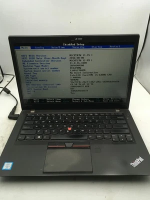 LENOVO THINKPAD T460S - BOOTS TO BIOS - INTEL CORE I5 6300U - 8GB RAM - READ -BB - Image 1 of 4