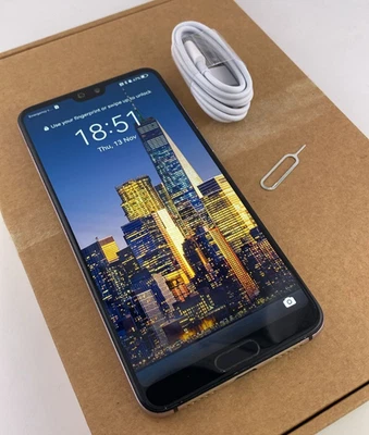 Huawei P20 Pro 128/6GB Blue Factory EE SIM NETWORK  Android  Smartphone Fast A - Image 1 of 4