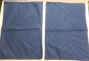 Juego de 2 manteles individuales de mezclilla oscura - Imagen 1 de 9
