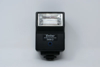Vivitar Auto Thyristor 2600-D Shoe Mount Flash 35mm Film Camera Flash Tested - Image 1 of 4