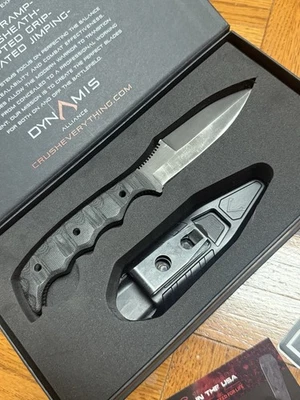Dynamis Alliance Winkler Knives Single Edge Blade With Sheath And Box Used - Image 1 of 4