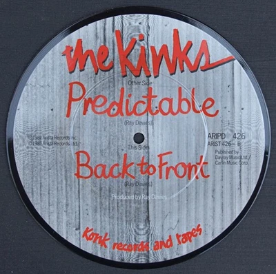 Kinks- Predictable- Arista ARIPD 426- Original 1981 UK 7" Picture Disc - Image 1 of 3