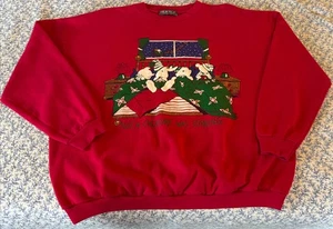 Vintage Damen Weihnachtspullover Paris Sports Club USA - Bild 1 von 6