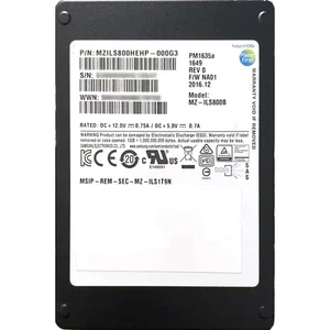 NetApp Samsung SSD (MZ-ILS800B) – 960 GB PM1635a (SFF 2,5 Zoll) SAS-3 12 G - Bild 1 von 1