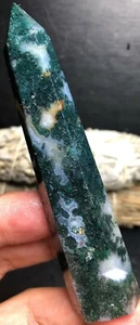 51g WOW! Ocean Jasper Quartz Geode Reiki Agate CRYSTAL WAND POINT Healing Y988 - Picture 1 of 6