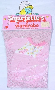 Peyo Wallace Berrie Big SMURF Plush Smurfs 27cm Figure WARDROBE OUTFIT 3 MOC`83! - Picture 1 of 2