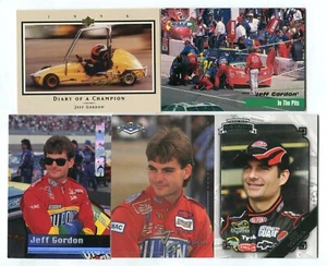 Jeff Gordon 5 Trading Card Lot NASCAR DRIVER RACE CAR RACING (LOT 20) - Picture 1 of 1