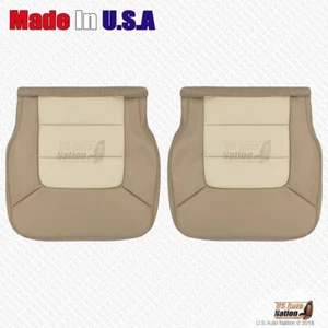 2005 2006 Ford Expedition REAR Driver & Passenger Bottoms Leather Seat Cover Tan - Picture 1 of 7