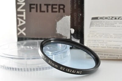 Contax 55mm 2B(82A) MC Skylight UV Filter For Color Photo Light Blue JAPAN✈️ - Image 1 of 4