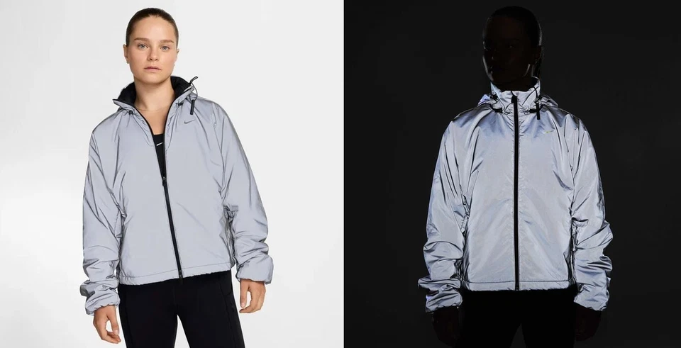 Size Small- Nike Running Division Therma-FIT Reflective Jacket FV6420-011