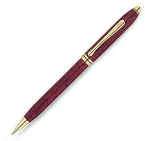 Cross Townsend Ballpoint Pen Cardinal Red Lacquer & Gold New In Box 682 USA Made - Picture 1 of 4