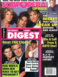 SOAP OPERA UPDATE Magazine August 23 1994 Winsor Harmon Eva LaRue John Callahan - Picture 1 of 3