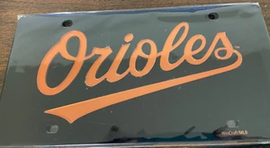 Baltimore Orioles MLB Black Laser Tag License Plate WinCraft - Picture 1 of 2