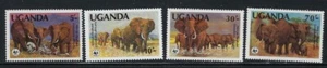 Uganda 371-74 MNH 1983 Elephants (an5650) - Picture 1 of 1
