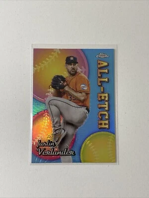 2024 Topps Chrome Justin Verlander All-Etch CAE-12 Houston Astros - Image 1 of 2